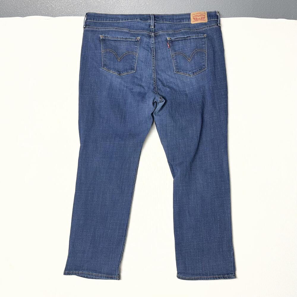 Levi's 414 Classic Straight Jeans Womens 20W Blue Med Wash High Rise Denim 40x30
